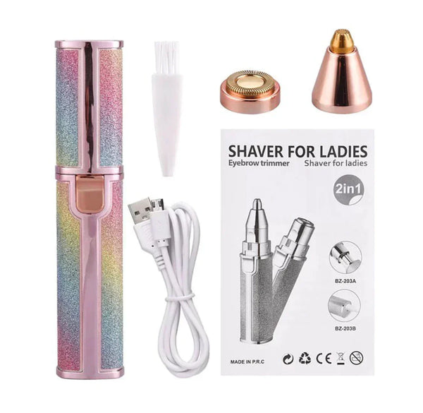 2-in-1 Eyebrow Trimmer & Hair Shaver