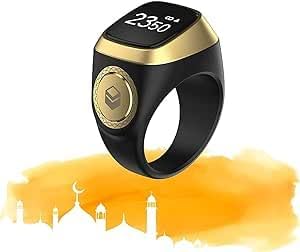 Digital Tasbih Zikr Ring detail view