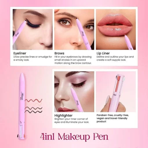 4-in-1 Makeup Pen - Waterproof & Long-Lasting