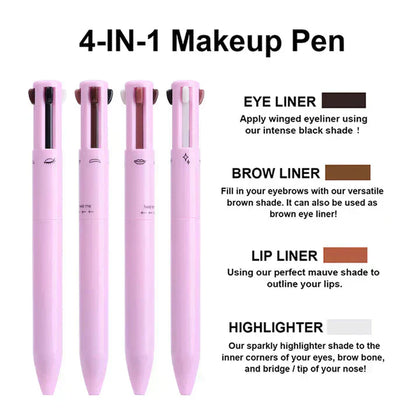 4-in-1 Makeup Pen - Waterproof & Long-Lasting