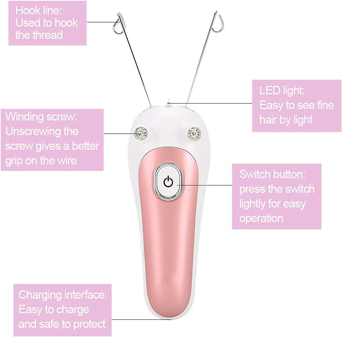 Electric Facial Threading Hair Removal for Women detail view