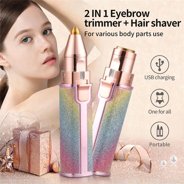 2-in-1 Eyebrow Trimmer & Hair Shaver