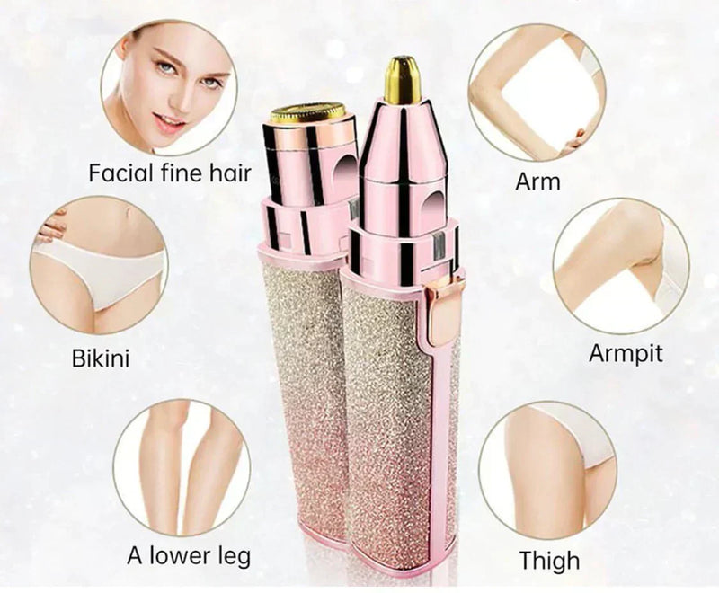 2-in-1 Eyebrow Trimmer & Hair Shaver detail view