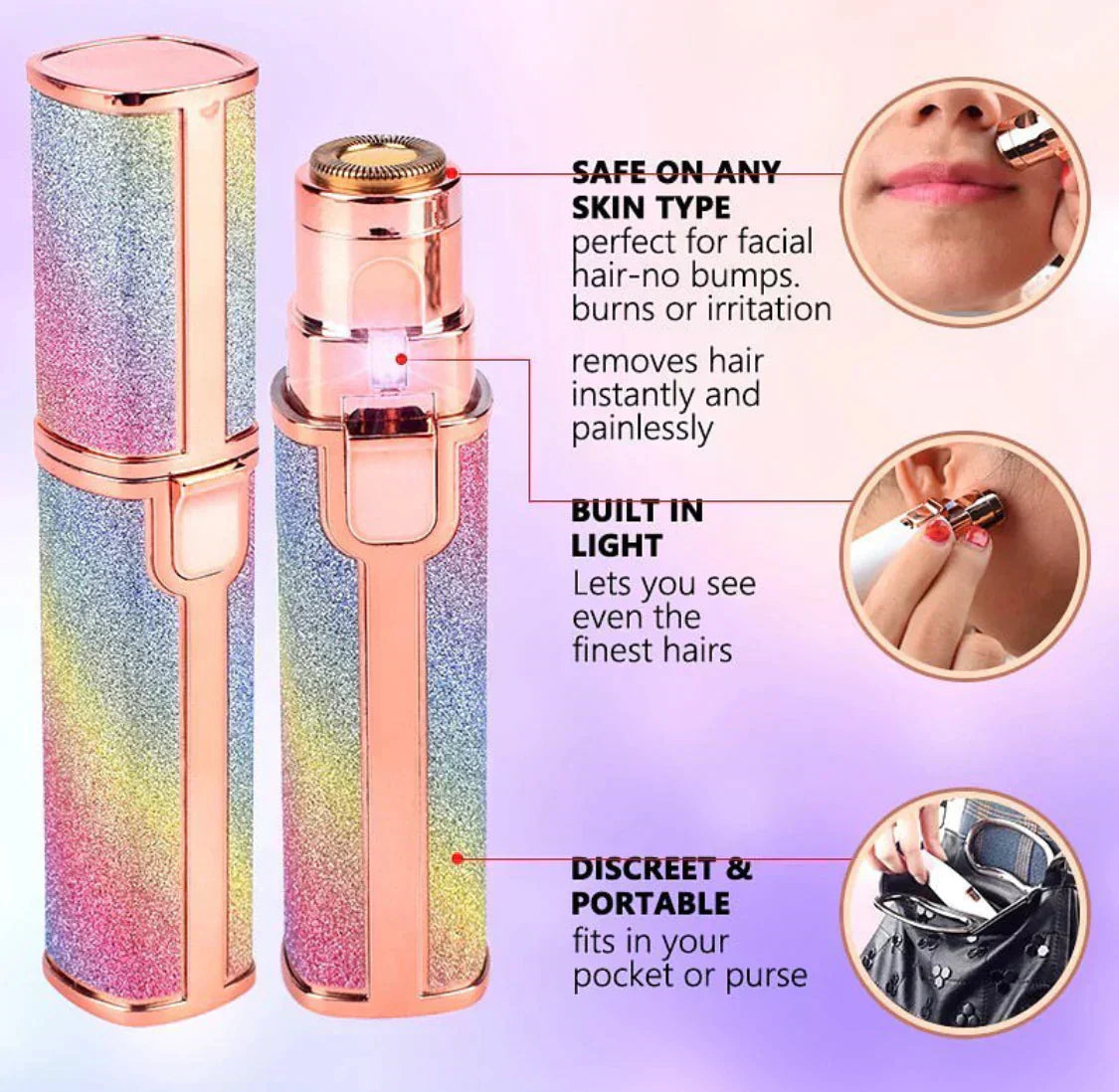 2-in-1 Eyebrow Trimmer & Hair Shaver