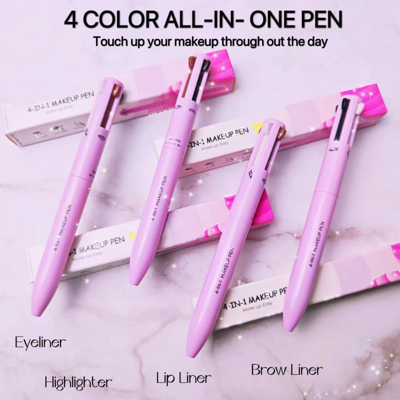 4-in-1 Makeup Pen - Waterproof & Long-Lasting