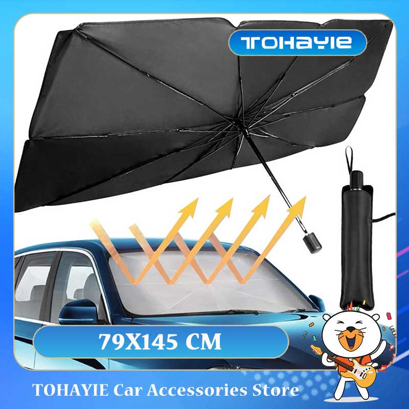 Foldable Car Sun Shade Umbrella detail view